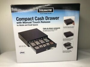 STEELMASTER Compact Cash Drawer with Touch Release, Black (2251046T04)
