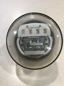 WESTINGHOUSE OC TYPE CS 2 WIRE SINGLE PHASE 15 AMP 120 VOLT ELECTRIC METER