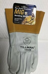 Tillman 1350M Mig Welding Gloves, Cowhide Palm, Meduim