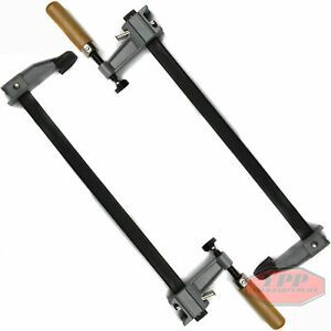12&#034; Bar Clamps Adjustable Heavy Duty Quick Release Wooden Handle 2 Pack