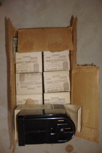 Box of 10 leviton bakelite power receptacles for sale