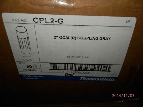 12  cpl2-g ocal / thomas betts  2&#034; galv pvc coated coupling for sale