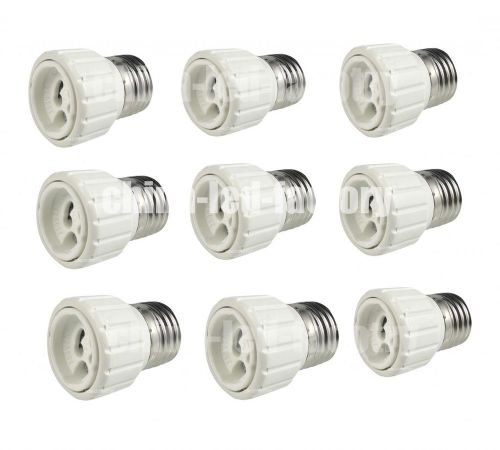10pcs e27 to gu10 led halogen cfl light bulb lamp socket base converter adapter for sale
