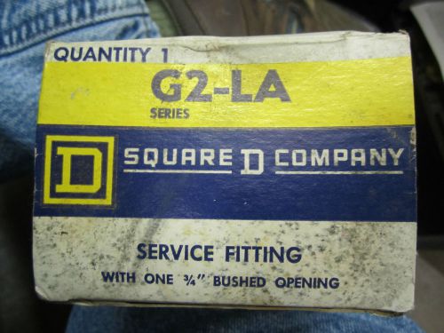 (5) Square D G2-LA service fitting with one 3/4&#034; bushed opening