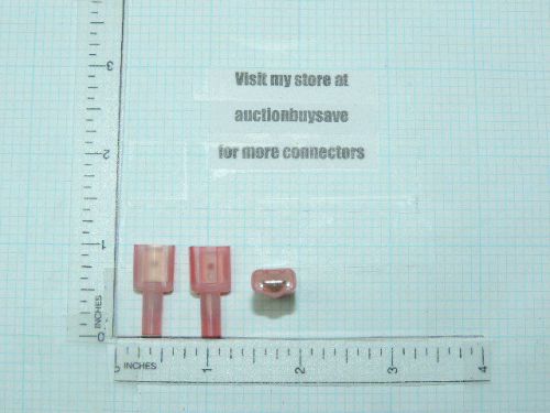 50 male red quick disconnect terminals molex 19004-0001 22-18 wire .250 spade for sale