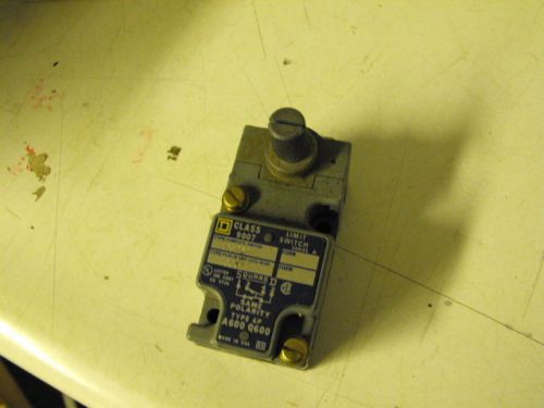 USED Square D Limit Switch, Type C5282, A600 , Q600, Class 9007