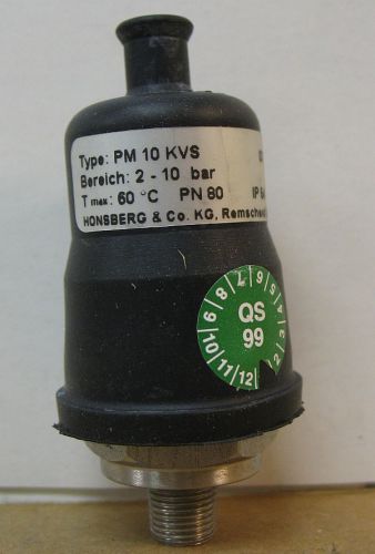 Honsberg PM 10 KVS Pressure Switch 2-10 Bar IP64 New