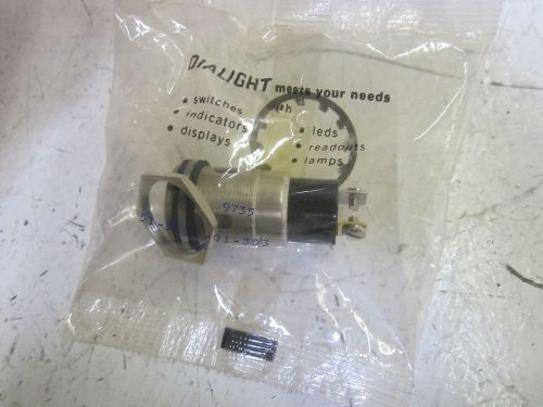 DIALIGHT 51-3101-01-303 PUSHBUTTON SWITCH 75W 125V *NEW IN A FACTORY BAG*