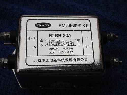 TRANS AC Noise Filter 250V 20A B2RB-20A 50/60HZ Power