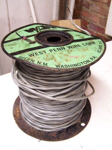 West Penn Wire 2 Conductor 16 or 18 AWG with Jacket on Steel Reel