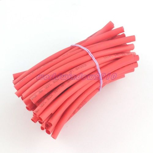 Red 50pcs 100mm Dia.4mm Heat Shrink Tubing Shrink Tubing Wire Sleeve