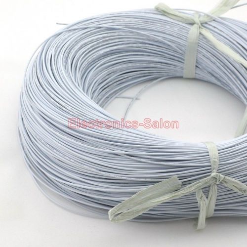 20m / 65.6ft white ul-1007 22awg hook-up wire, cable. for sale