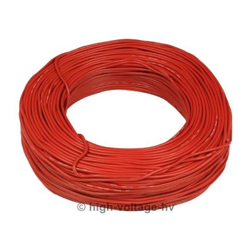 30ft. 15kv dc 17awg red high voltage wire hv cable stranded for sale