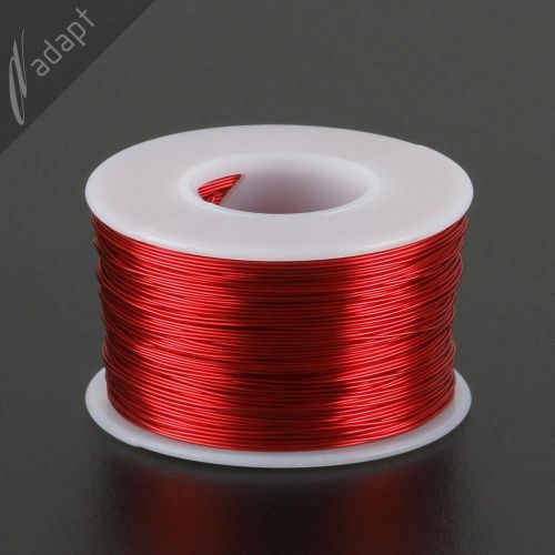 Magnet Wire, Enameled Copper, Red, 24 AWG (gauge), 155C, ~1/2 lb, 400&#039;, HPN