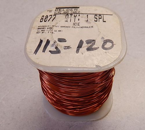 Belden 8077 Copper Magnet Wire High Temperature .22 AWG 453