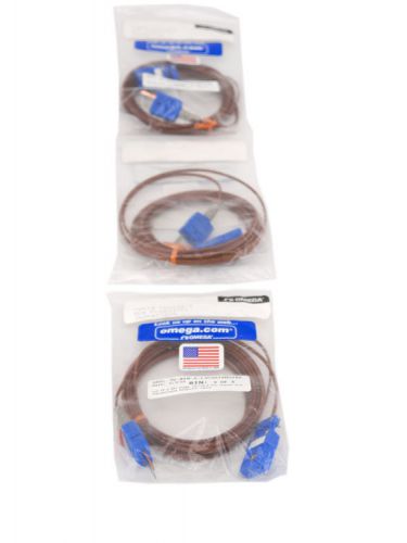 Lot of 3 new omega tect10-9 pfa coated wire thermocouple extension cable for sale