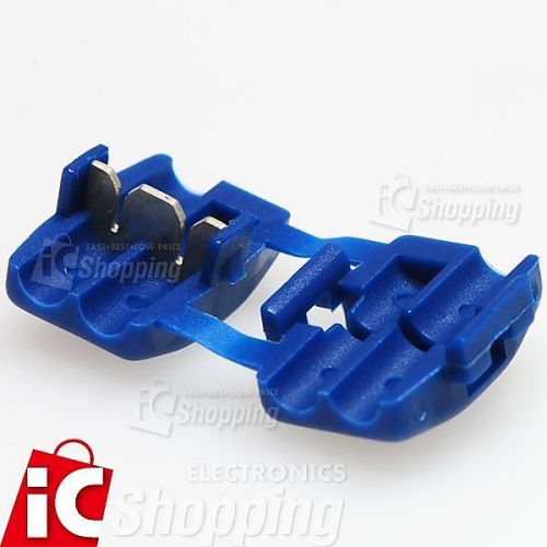 1BAG(50PCS) OF Mid-Way Wire Connector KW-2N , COLOR BLUE, KSS , TURTLE CONNECTOR