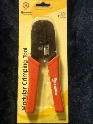 Brand New Steren HT-568 Modular Crimping Tool With 3 Bags Of 25 Cat-5 Clips