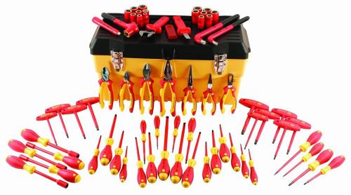 Wiha 66 piece professional electricians insulated tool set tool box/32876 for sale