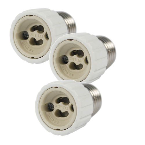 3x new led light lamp e27 to gu10 bulbs screw phase base adapter converter for sale