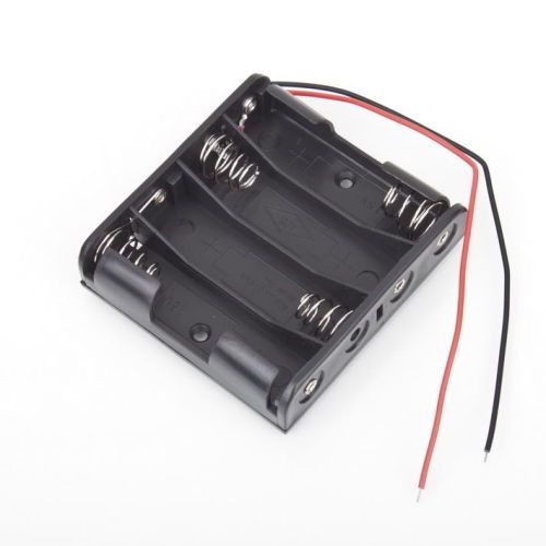 Battery box slot holder case for 4  packs aa 2a batteries stack 6v for sale