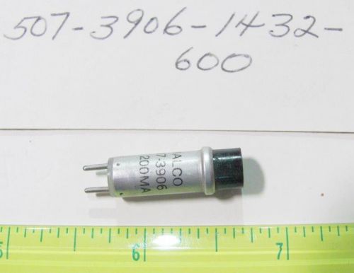 1x Dialight 507-3906-1432-600 6V 200mA Short Cyl Green Incandescent Cartridge