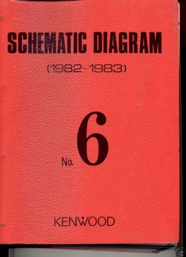 Kenwood service schematics vol.6 82-83 free usa ship for sale