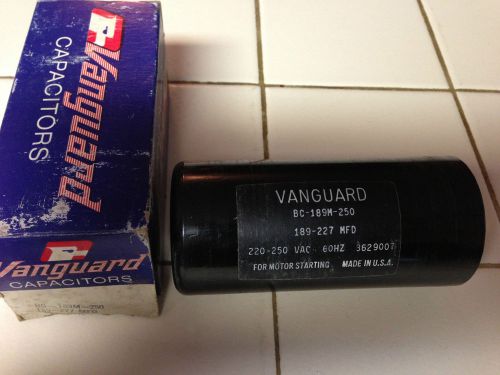 New vanguard capacitor / bc-189m-250 for sale
