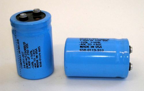 1400UF 250V CDE  1400 uf Electrolyic Capacitors lot of 10