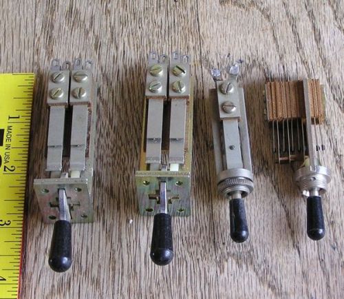 4 Vintage Leaf Switch Cool Frankenstein Power Energizer On/Off Electric Power