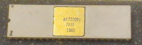Analog devices ad7550bd cmos 13bit a/d convertor 40pin dip ic gold trace ceramic for sale