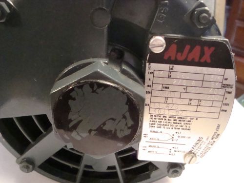 Ajax 3/4 hp electric motor,60hz,3450 rpm,type RK.