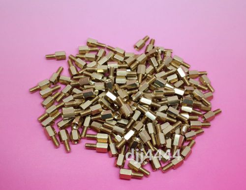 100pcs 6mm + 6mm m3 brass hex stand-off pillars male to female new for sale