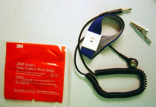 3M  2213 (Large) Static Control Wrist Strap New in original packaging (Lot of 1)