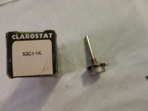 Clarostat 53C1-1K potentiometer, new in original carton, C204
