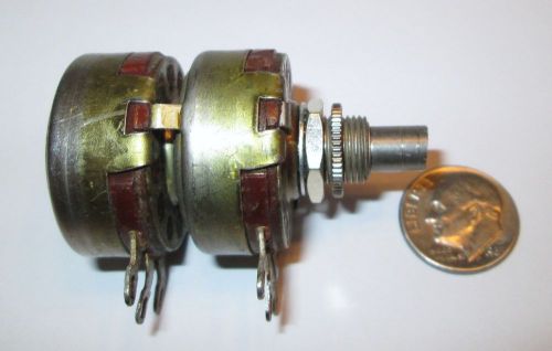 100k-100k ohm dual ohmite type ab 2 watt potentiometer 1 pcs. refurbished for sale