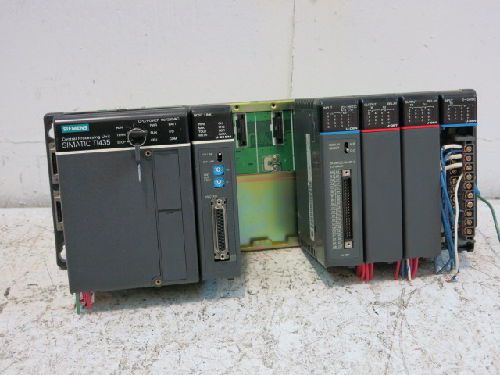 SIEMENS SIMATIC TI435 PLC SYSTEM, POWER, CPU, HOST LINK,INPUT,OUTPUT