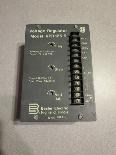 Basler Electric Voltage Regulator Model APR 125-5  -  UNTESTED