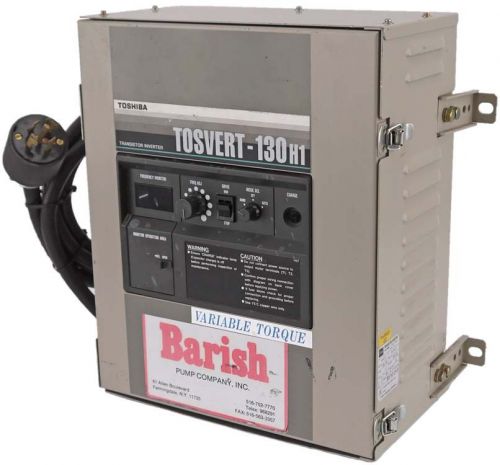 Toshiba tosvert-130h1 vt130h1u-203580 3hp 3-phase transistor inverter drive for sale