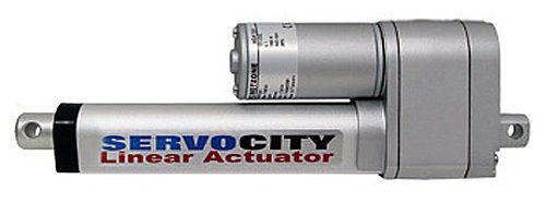 ServoCity 12V Heavy Duty Linear Actuator - (115 lbs Thrust) 6&#034; Stroke