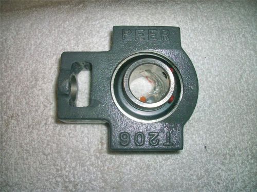 Peer t206 bearing take up unit 1&#034; twin set screw insert bearing wide slot for sale