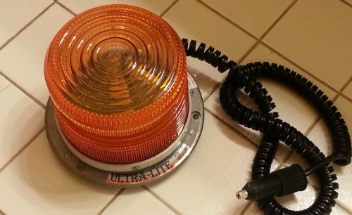 Ultra-lite 1000 alarm strobe 5&#034; 12-48v 80fpm amber light safety beacon for sale