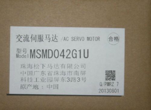 400W 0.4KW Panasonic AC Servo Motor MSMD042G1U Oil seal new