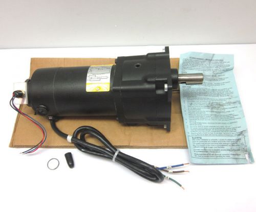 New baldor 21301844 90v dc motor + speed reducer gearbox 90:1 1/10-hp 280 lbs-in for sale