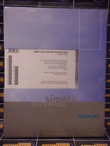 Siemens, 6gk1704-1vw02-0aa0 simatic ethernet softnet security client edition for sale