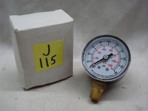 Pressure gauge,  0-200 psi,  connection size: 1/8&#034; npt,  4flr4,  nib for sale