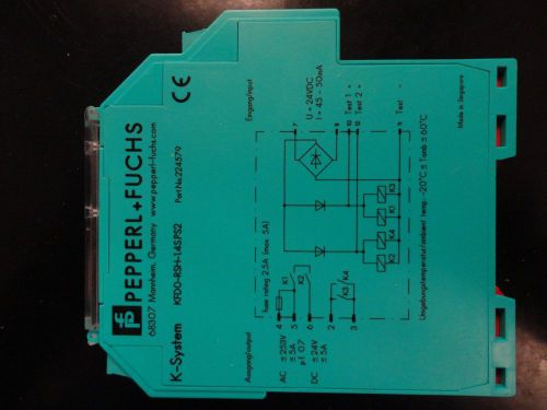 Pepperl+fuchs, k-system, kfd0-rsh-1.4s.ps2 for sale