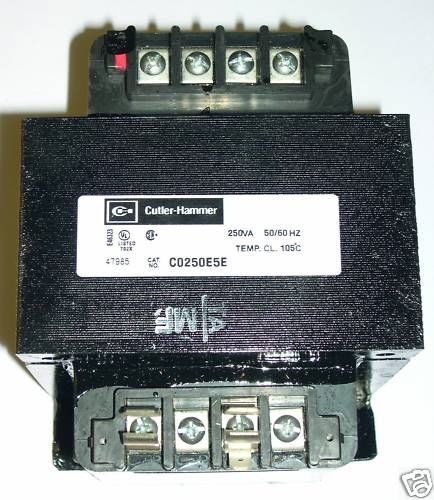 CUTLER-HAMMER IND. CONTROL TRANSFORMER, C0250E5E