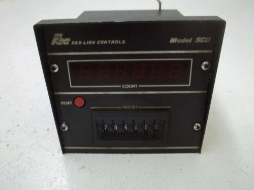 RED LION CONTROL SCD00600 6-DIGITAL COUNTER *USED*