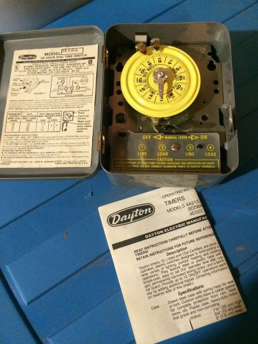 Dayton 24 Hour Time Switch Model 2E021A New Condition